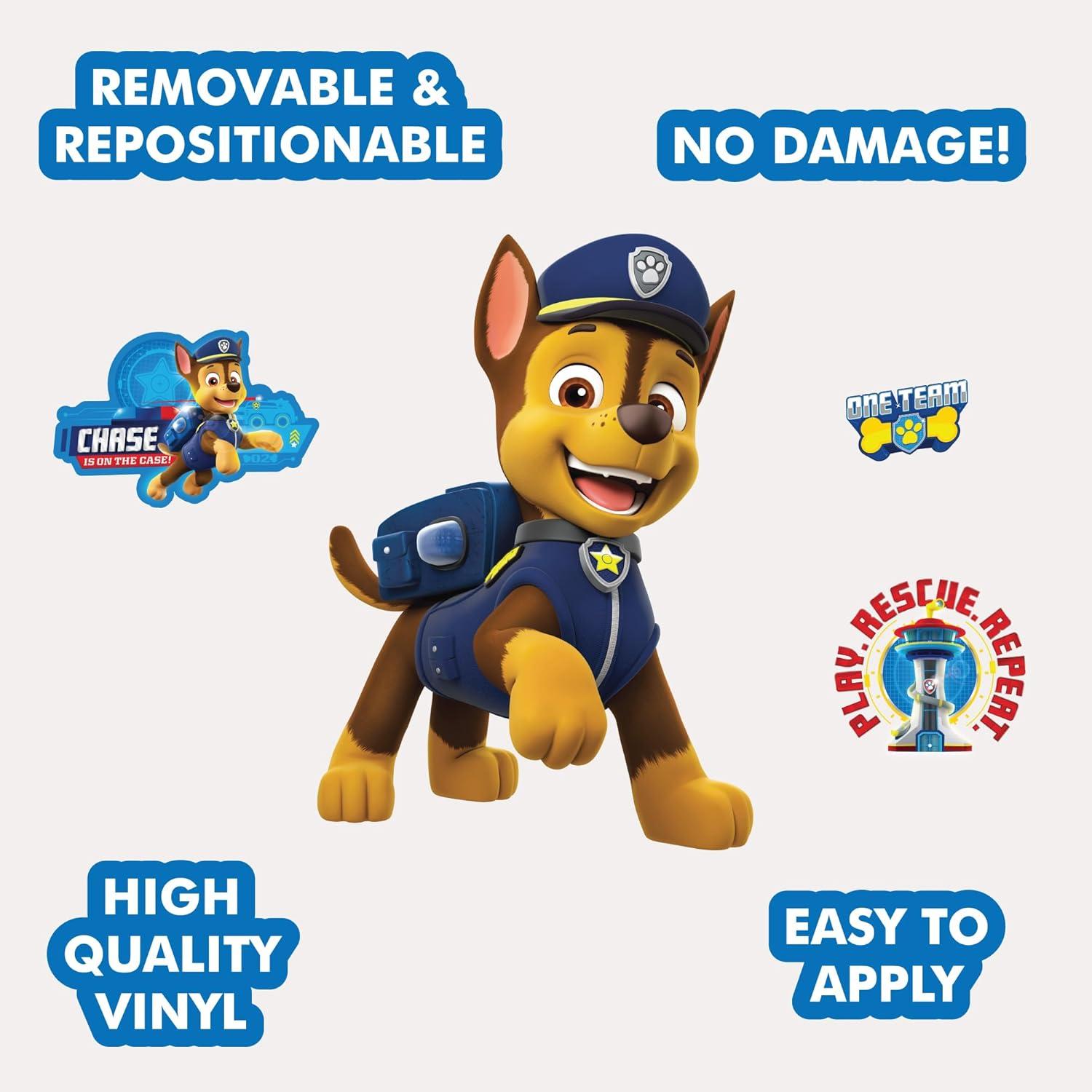 Wall Palz Nickelodeon Paw Patrol Wall Decal - 19" Rocky Vinyl Wall Stickers for Bedroom with 3D Augmented Reality Interaction - Paw Patrol Wall Décor