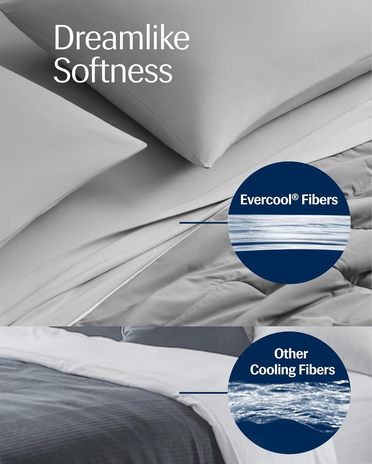 REST REST Evercool Award-Winning Cooling Comforter – Ultra Soft, Breathable, Lightweight, Hypoallergenic, All-Season Comforter for Hot Sleepers, Machine Washable