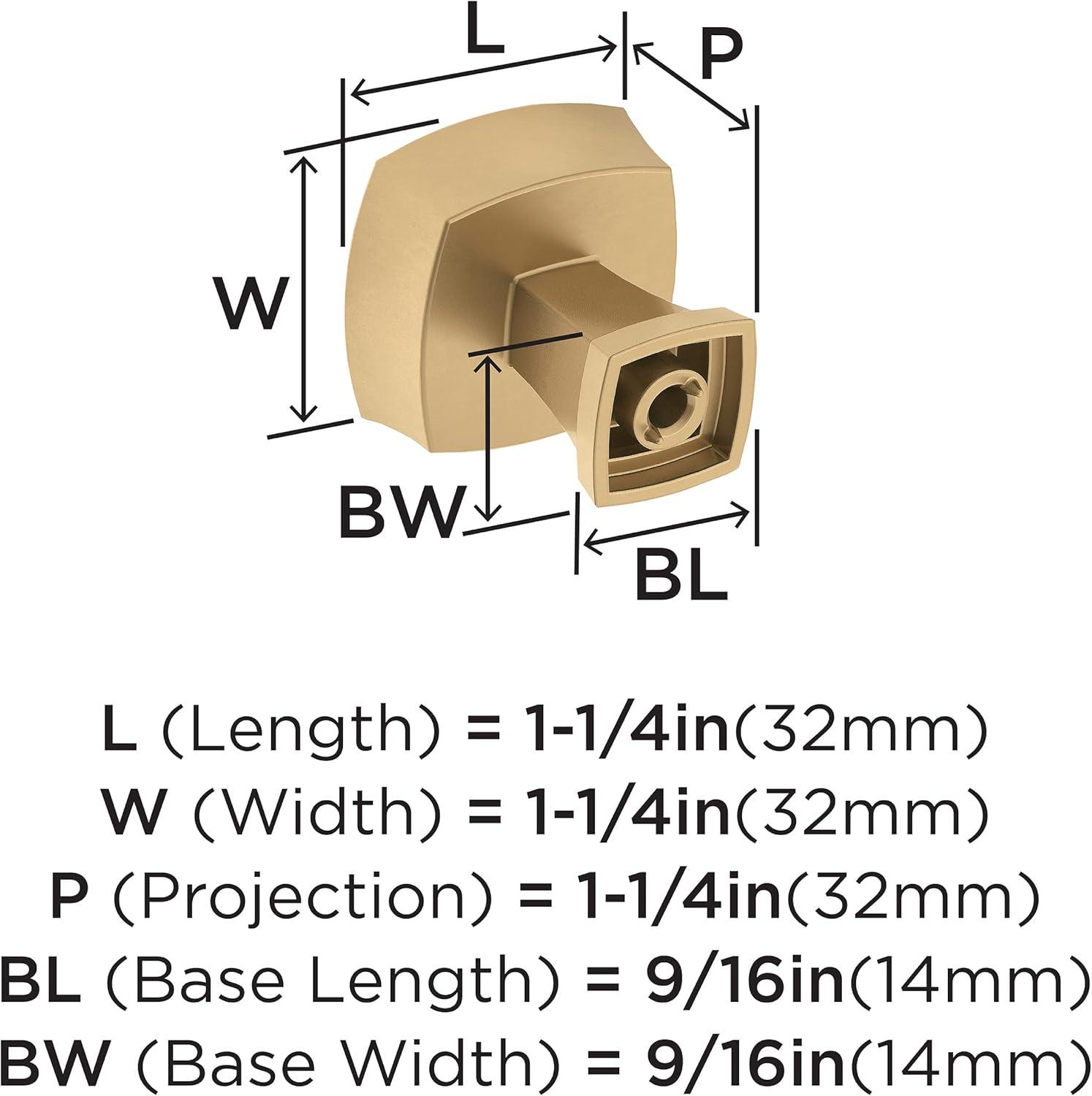 Amerock Stature Cabinet or Furniture Knob, 1-1/4 inch (32mm) Diameter