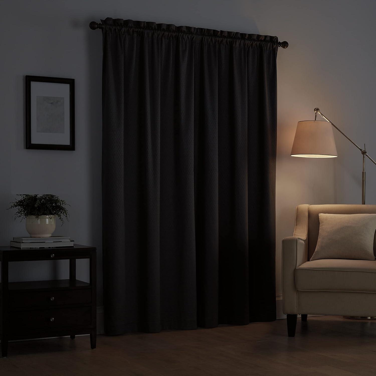 Canova Polyester Blend Light Filtering Curtain Panel