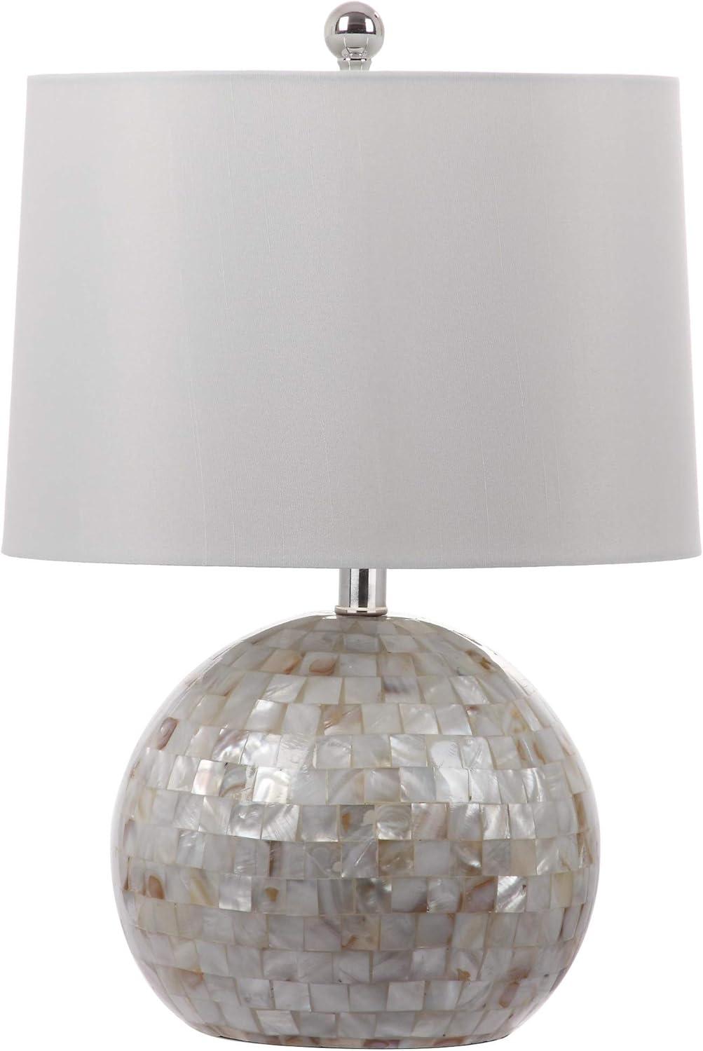 Mediterranean Pearl Fisher's 21" White Shell Table Lamp