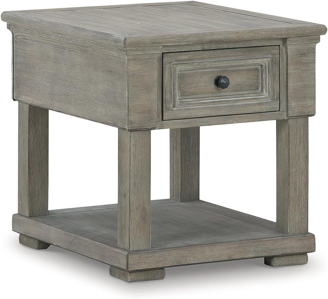 Signature Design by Ashley Casual Moreshire End Table, Light Brown