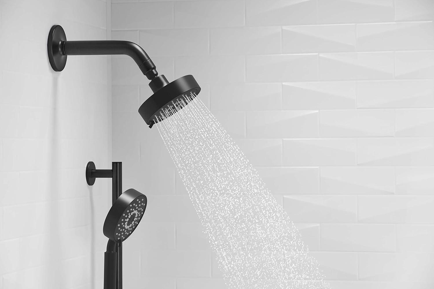 Kohler Purist 2.5 Gpm Multifunction Wall Mount Showerhead, Three Spray Settings, 5.5" High Pressure Spray Head