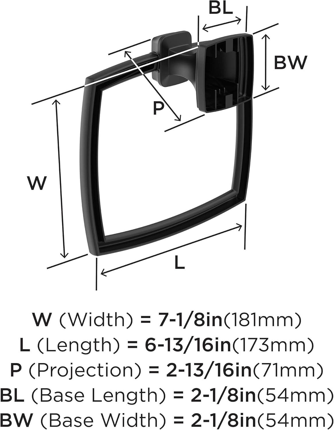 Amerock Revitalize Wall Mounted Towel Ring