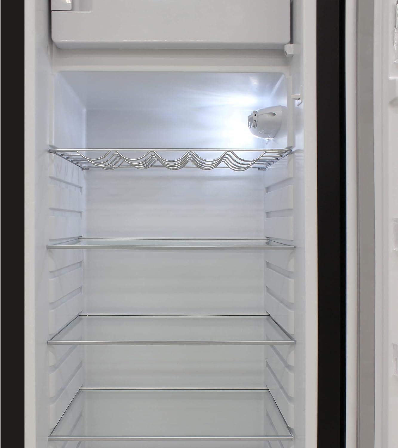 9.2 cu. ft. Freestanding Top Freezer Retro Refrigerator in Black