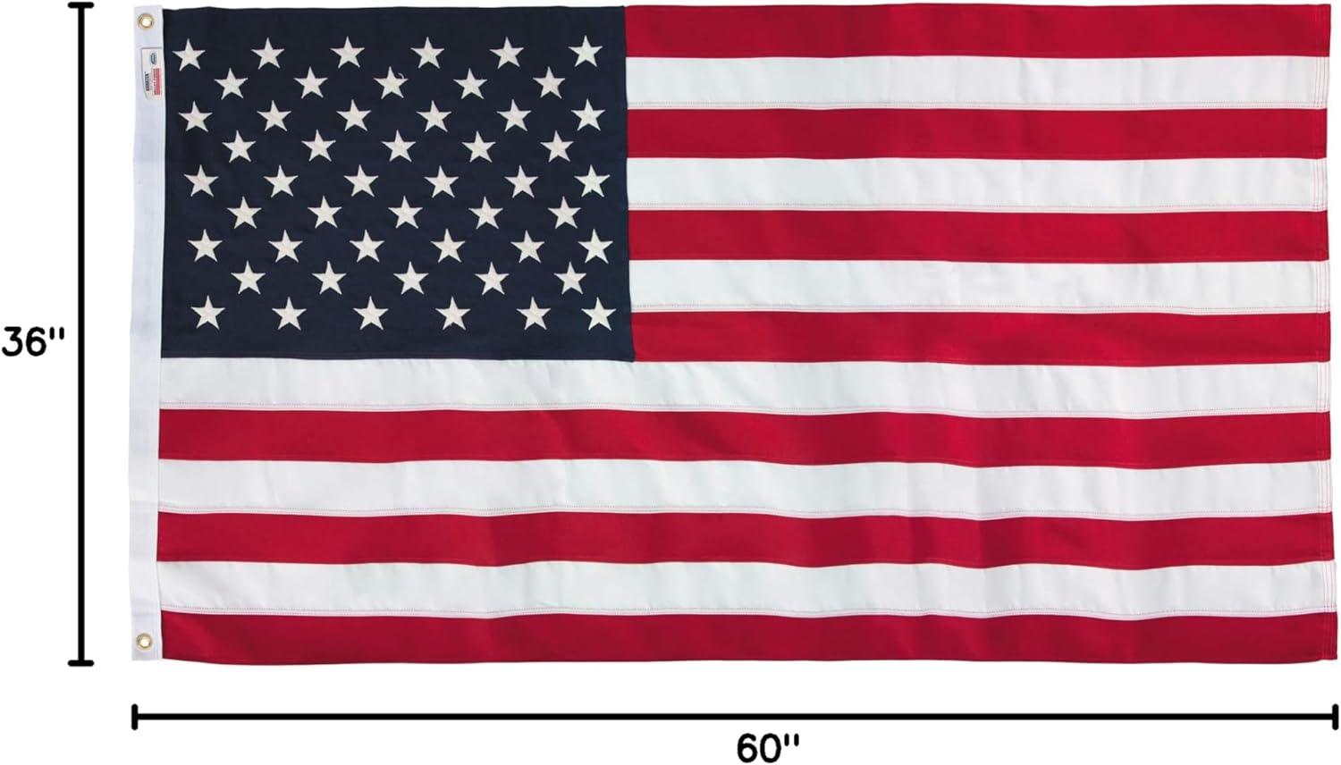 Valley Forge American Flag 36 in. H X 60 in. W Model No. USPN-1