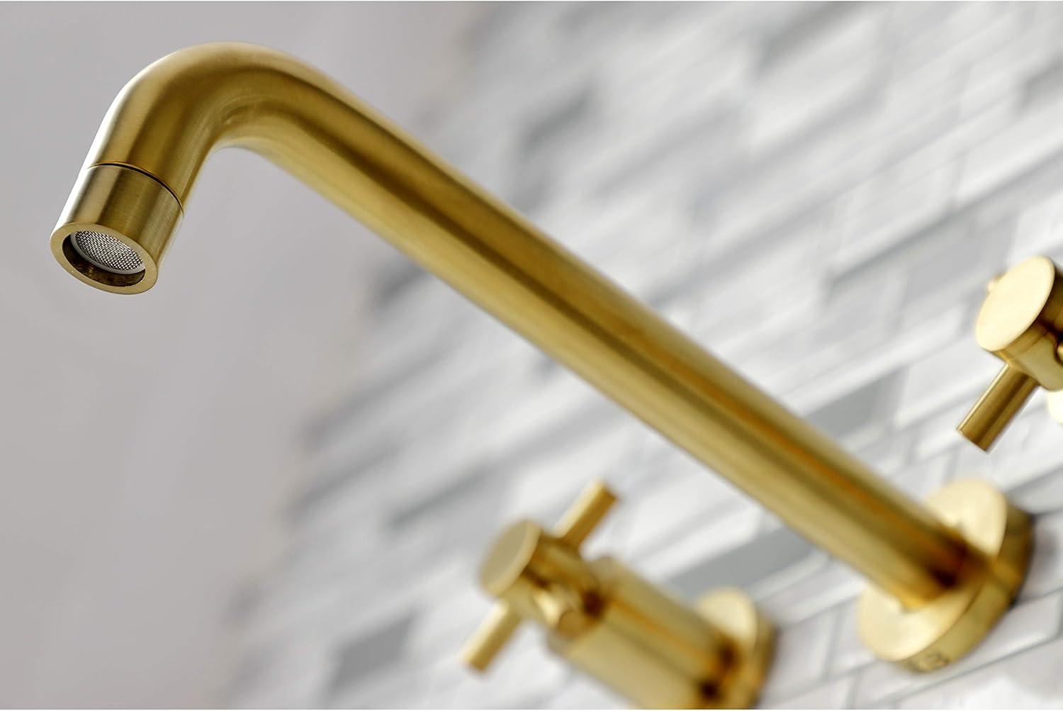 Kingston Brass Concord Two-Handle 3-Hole Wall Mount Roman Tub Faucet