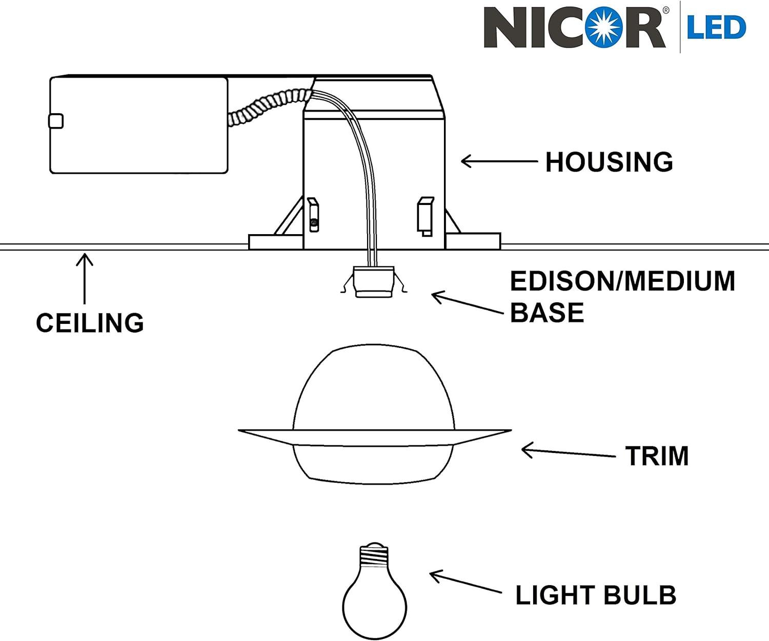 6'' Adjustable Recessed Trim