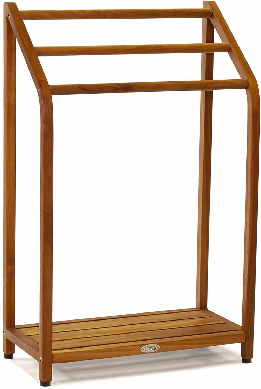 Aqua Teak Sula Wood 3 Freestanding Towel Stand 325