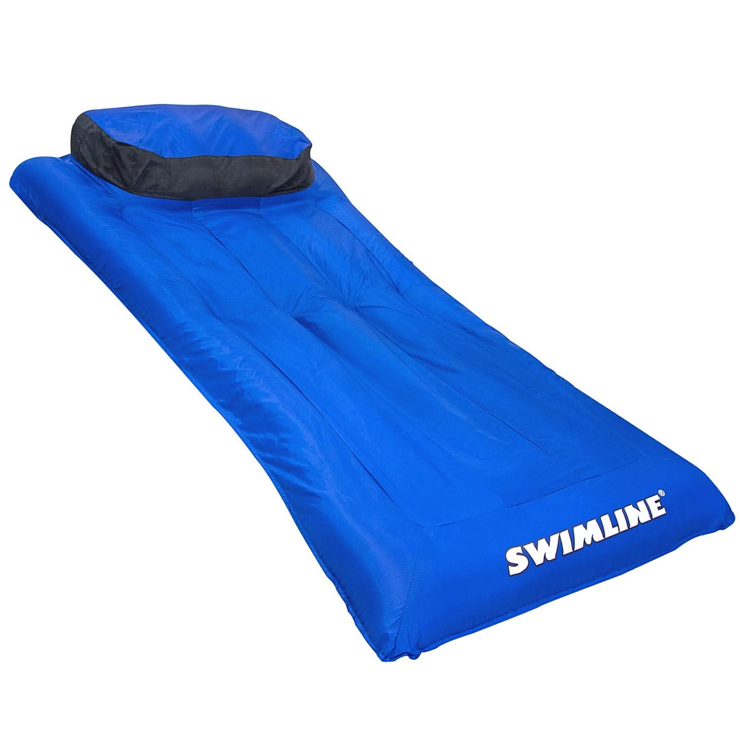 Swimline Ultimate Super-Sized Floating Mattress, Blue/Black