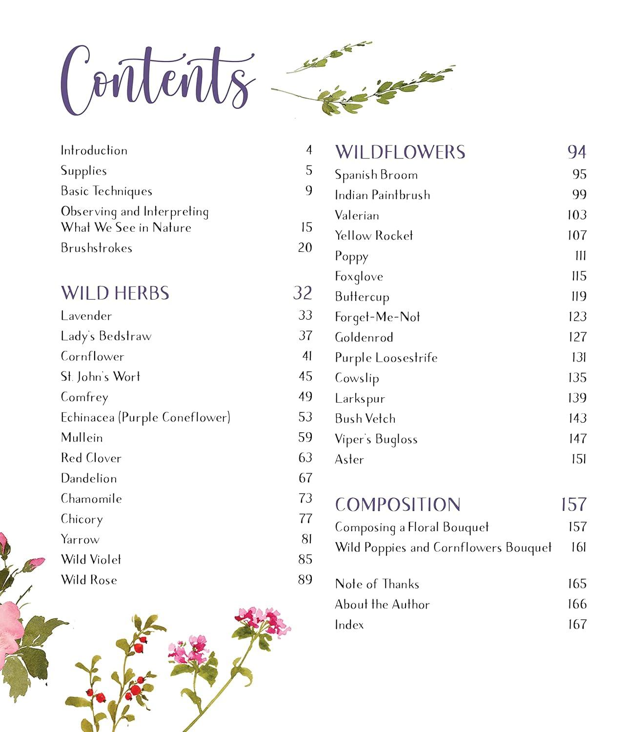 Wildflower Watercolor - by Sushma Hegde (Paperback)