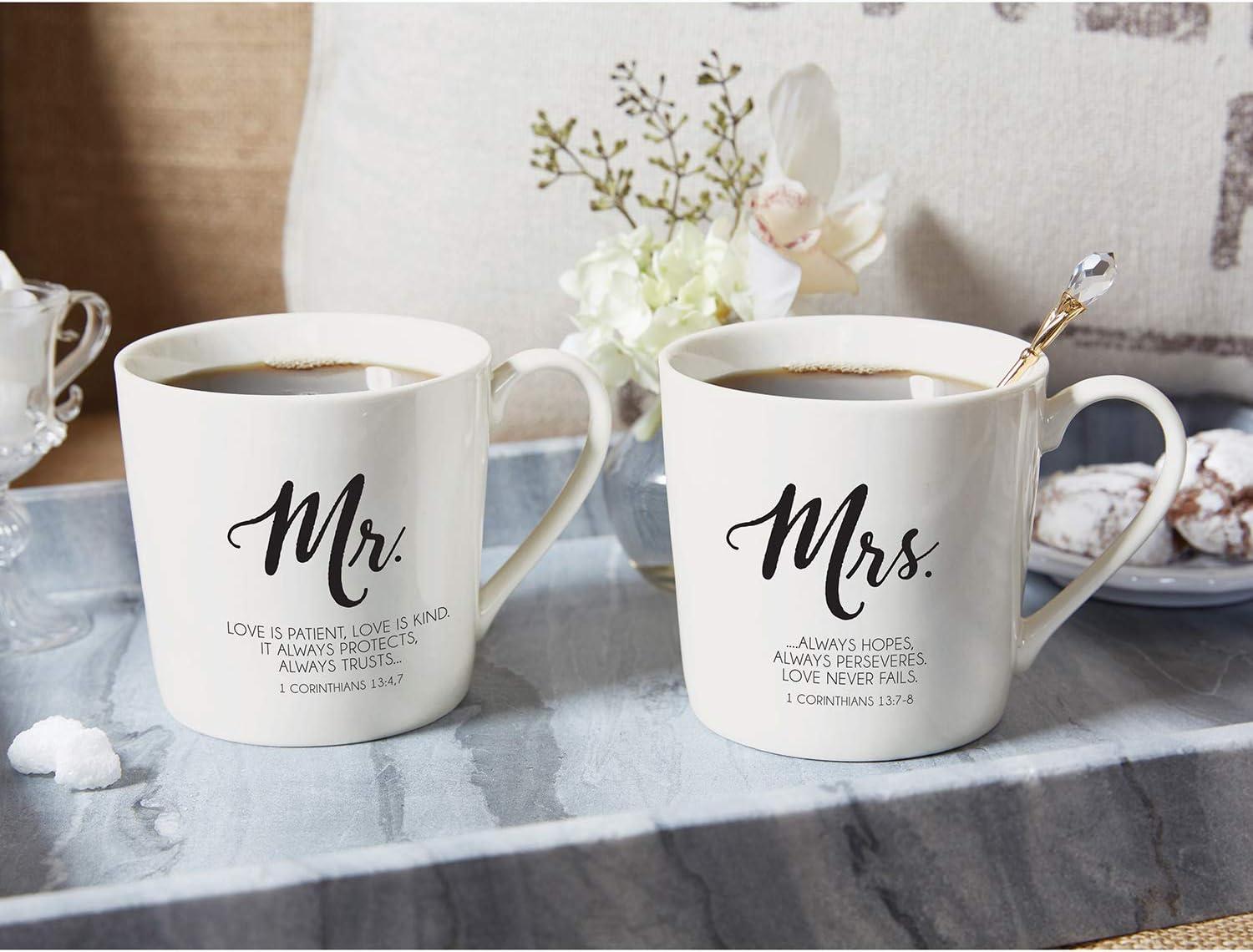 CB Gift  Mr & Mrs Cafe Mug Set