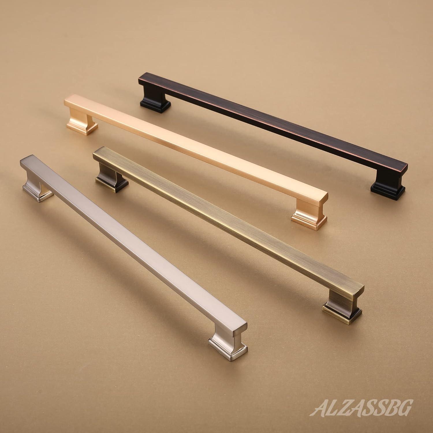 Brushed Nickel 10-Inch Cabinet Bar Pull with Mounting Hardware