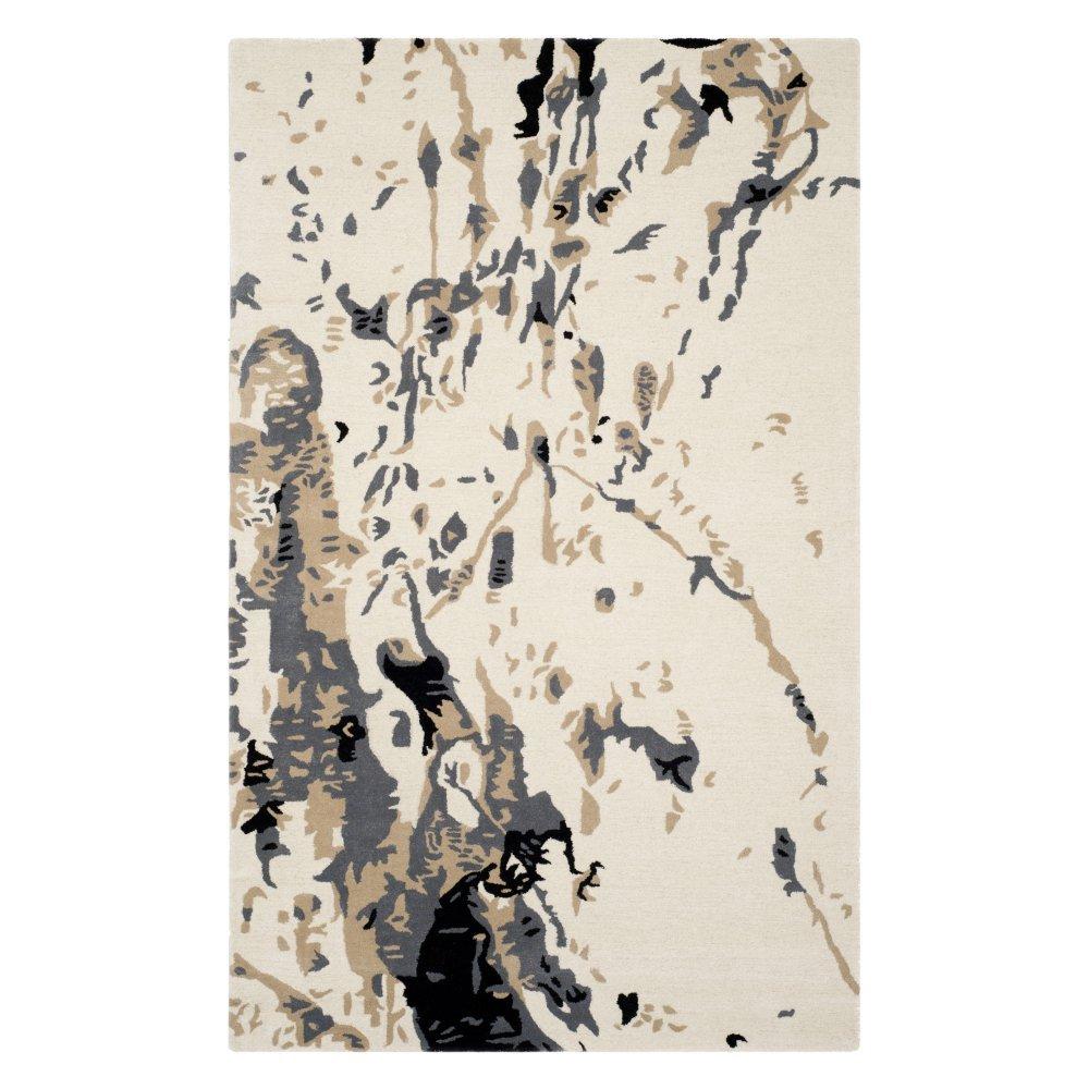 Bella BEL117 Hand Tufted Accent Rug - Ivory/Grey - 2'x3' - Safavieh.