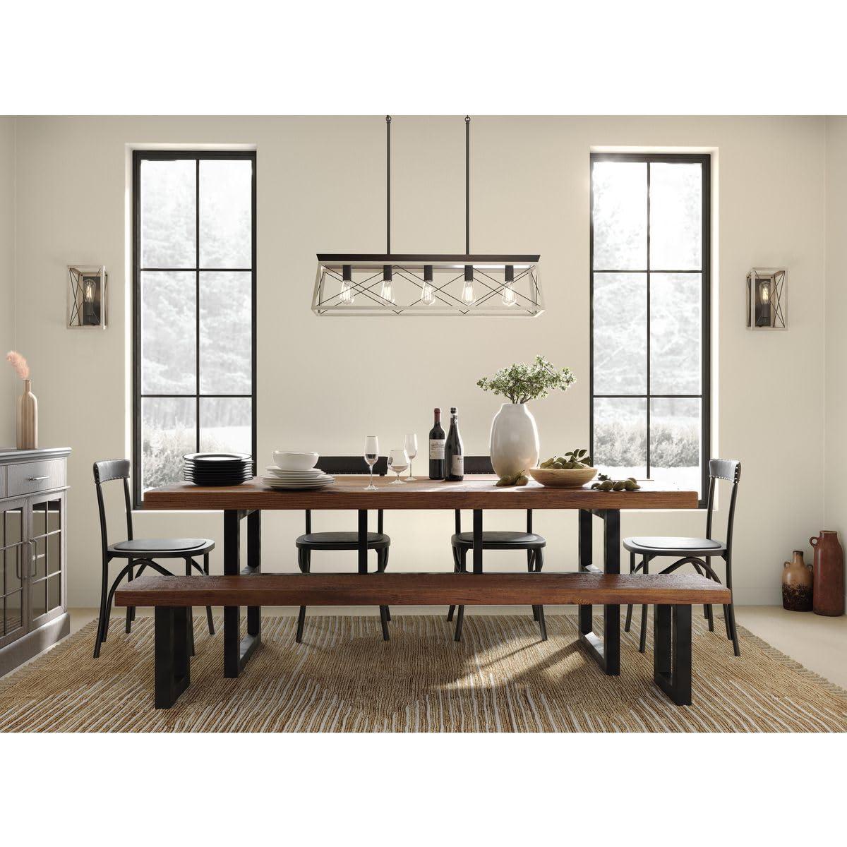 Progress Lighting, Briarwood, 1-Light Wall Sconce, Graphite, Faux Wood, Collection: Briarwood 1-Light Wall Sconce