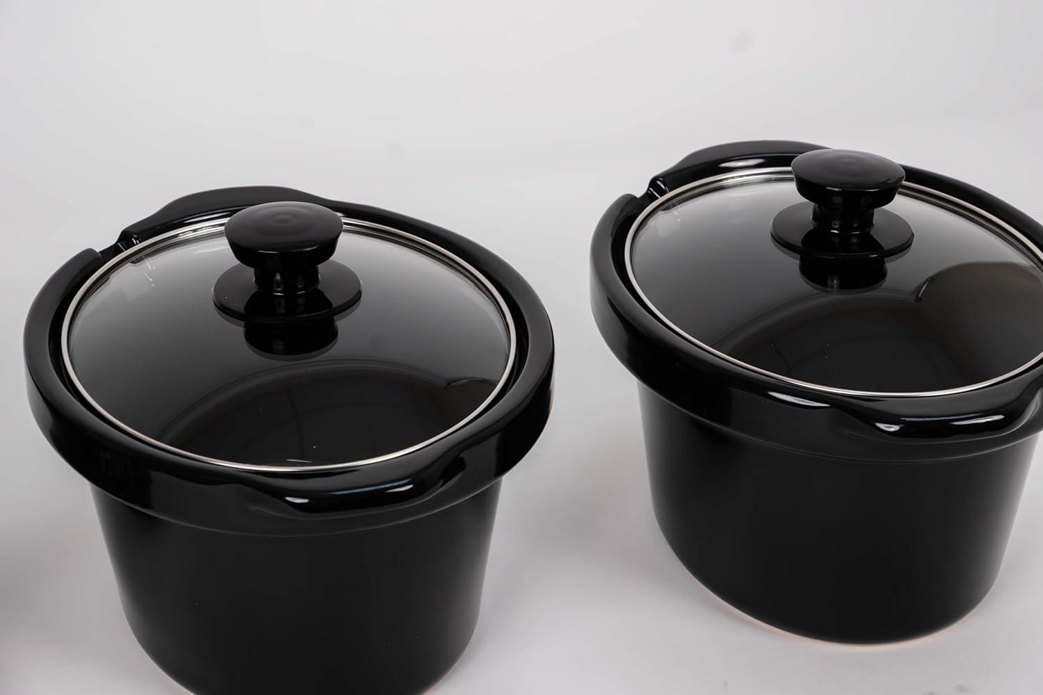 Culinary Chef 3 x 2.5 Qt. Triple Slow Cooker - Stainless-Steel