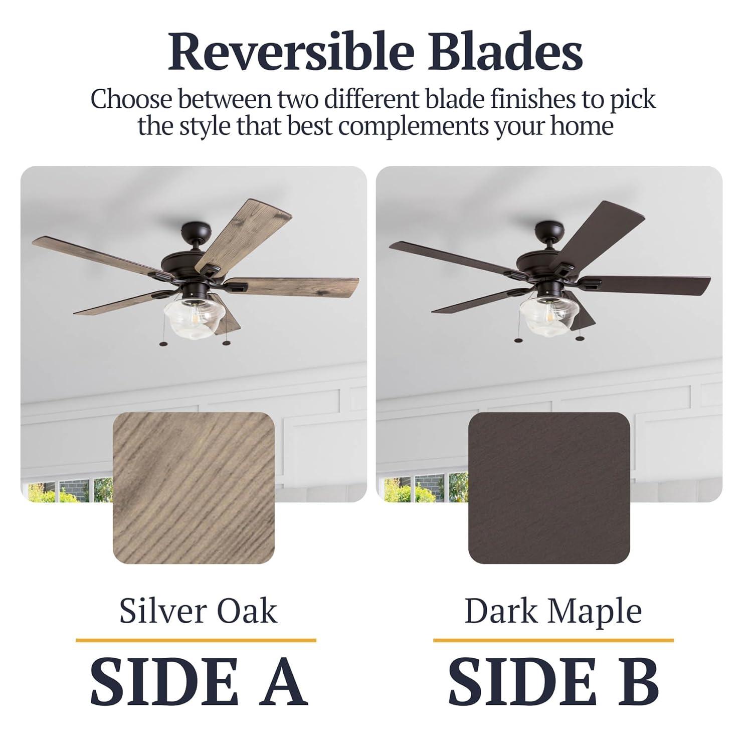 Prominence Home 52" Abner Indoor/Outdoor Bronze Ceiling Fan