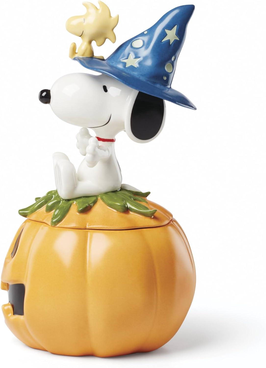 Peanuts Halloween Pumpkin Porcelain Candy Dish with Lid