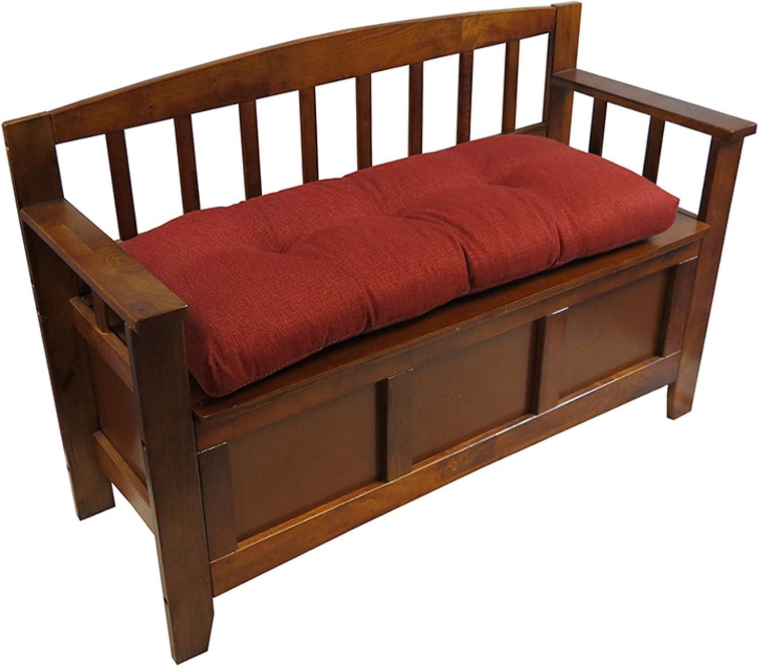 Gripper 35" Tufted Omega Universal Bench Cushion Gold: Indoor Woven Polyester Rectangle Seat, 3" Thick, 36"x14"