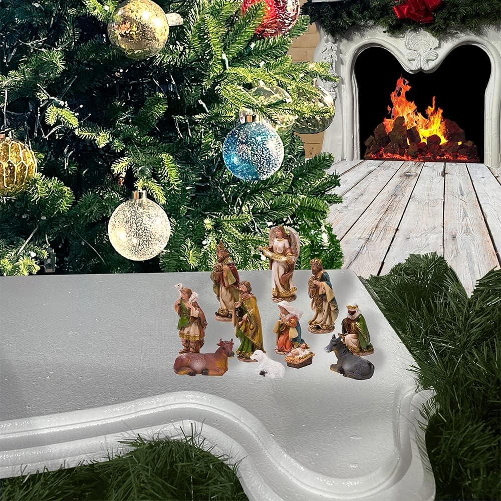 Kurt Adler 6-Inch Nativity Set with 11 Figures