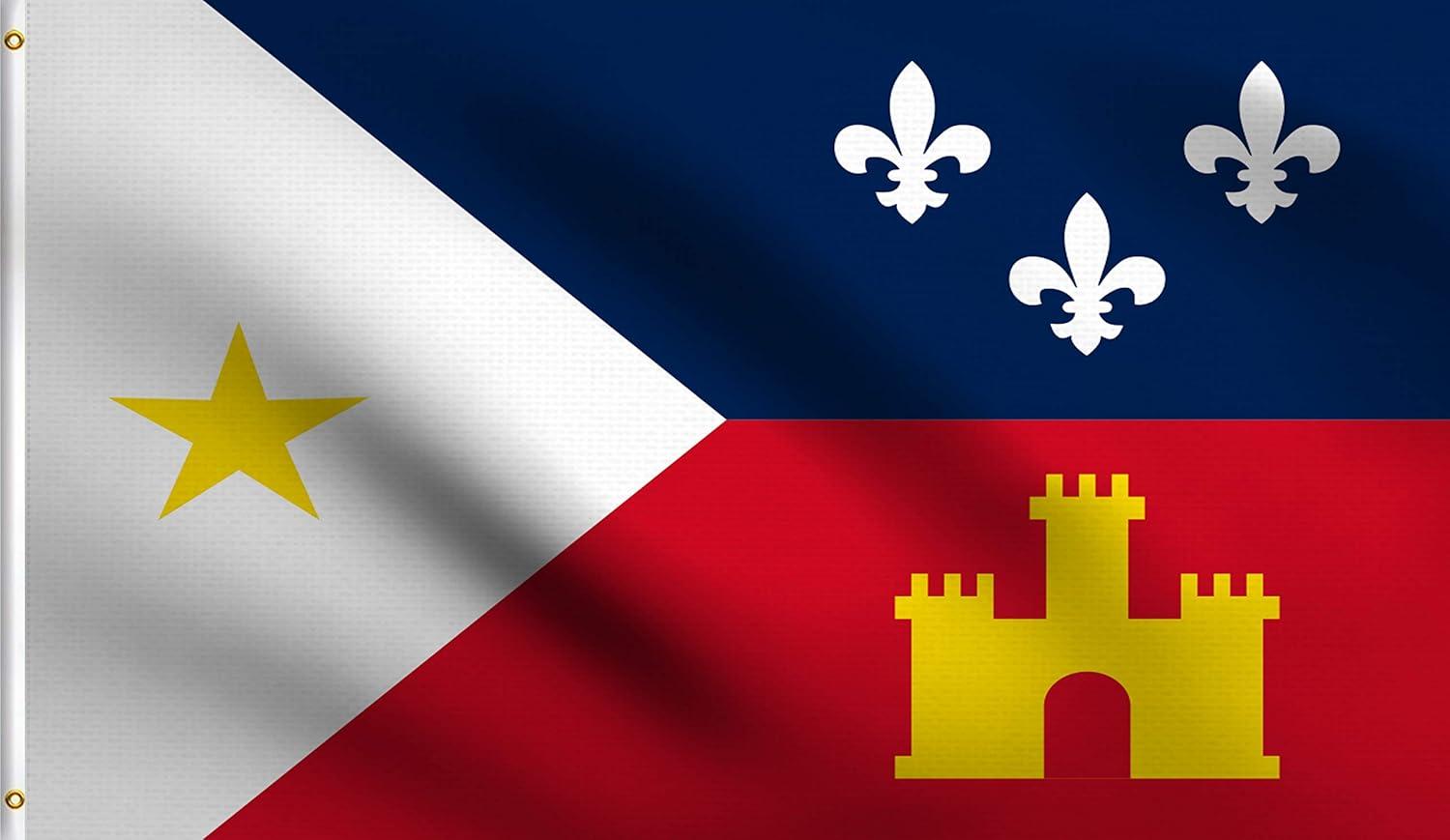 3x5 Acadiana Flag French Louisiana Banner Cajun Pennant Indoor Outdoor New