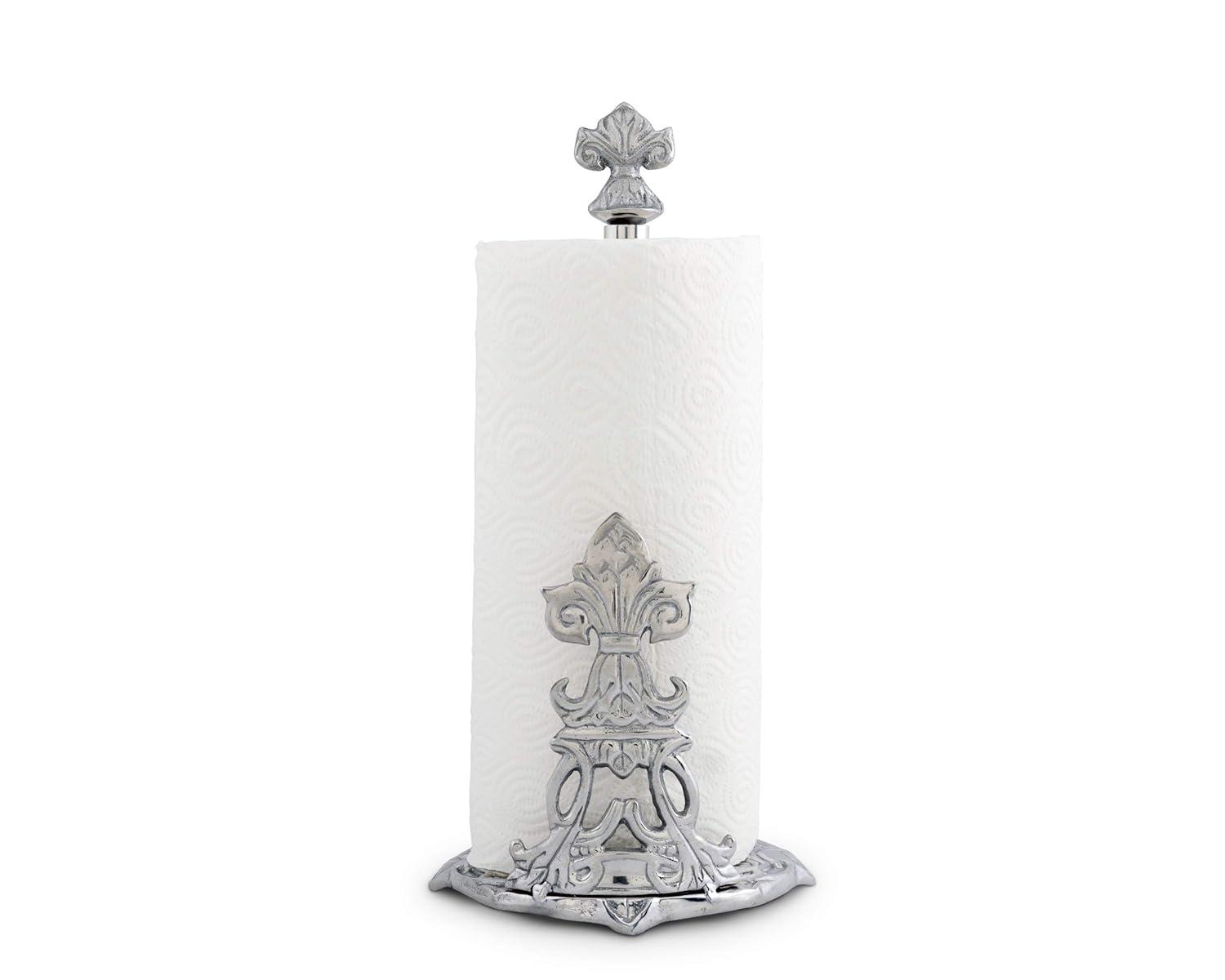 Arthur Court Designs Fleur De Lis Metal Paper Towel Holder