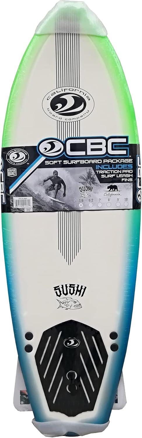 California Board Company 5'8" Sushi Soft Surfboard