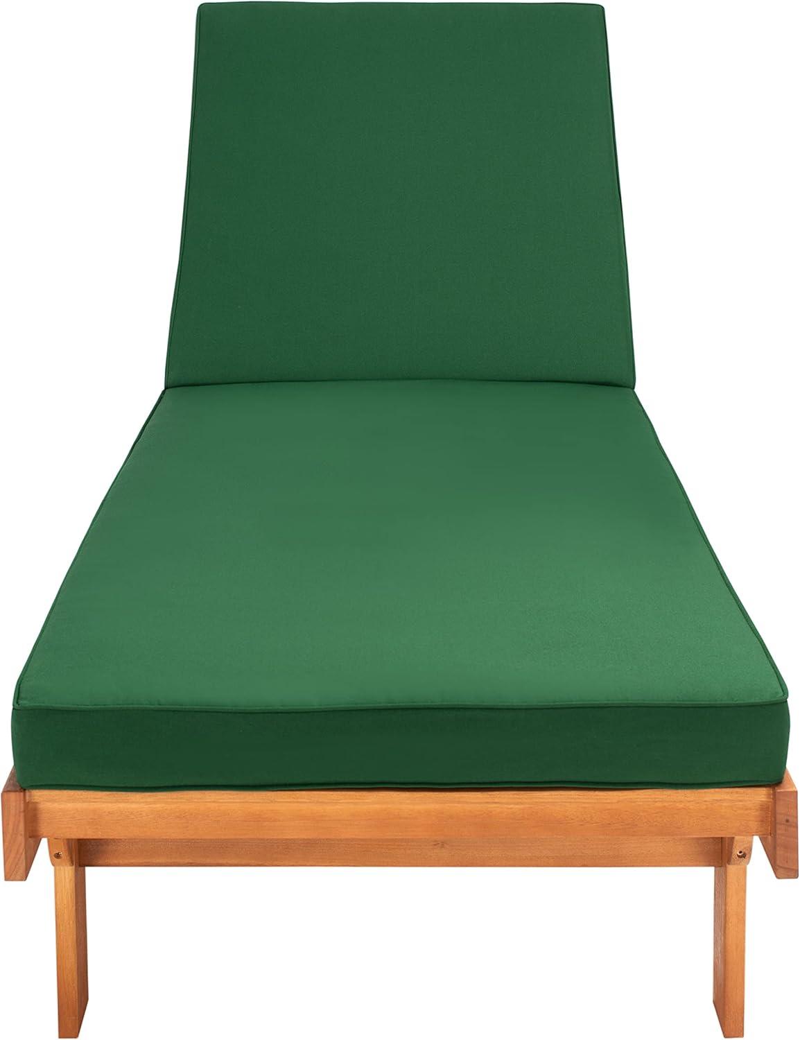 Newport Lounge Chair - Outdoor - PAT7022 - Natural/Green -Safavieh