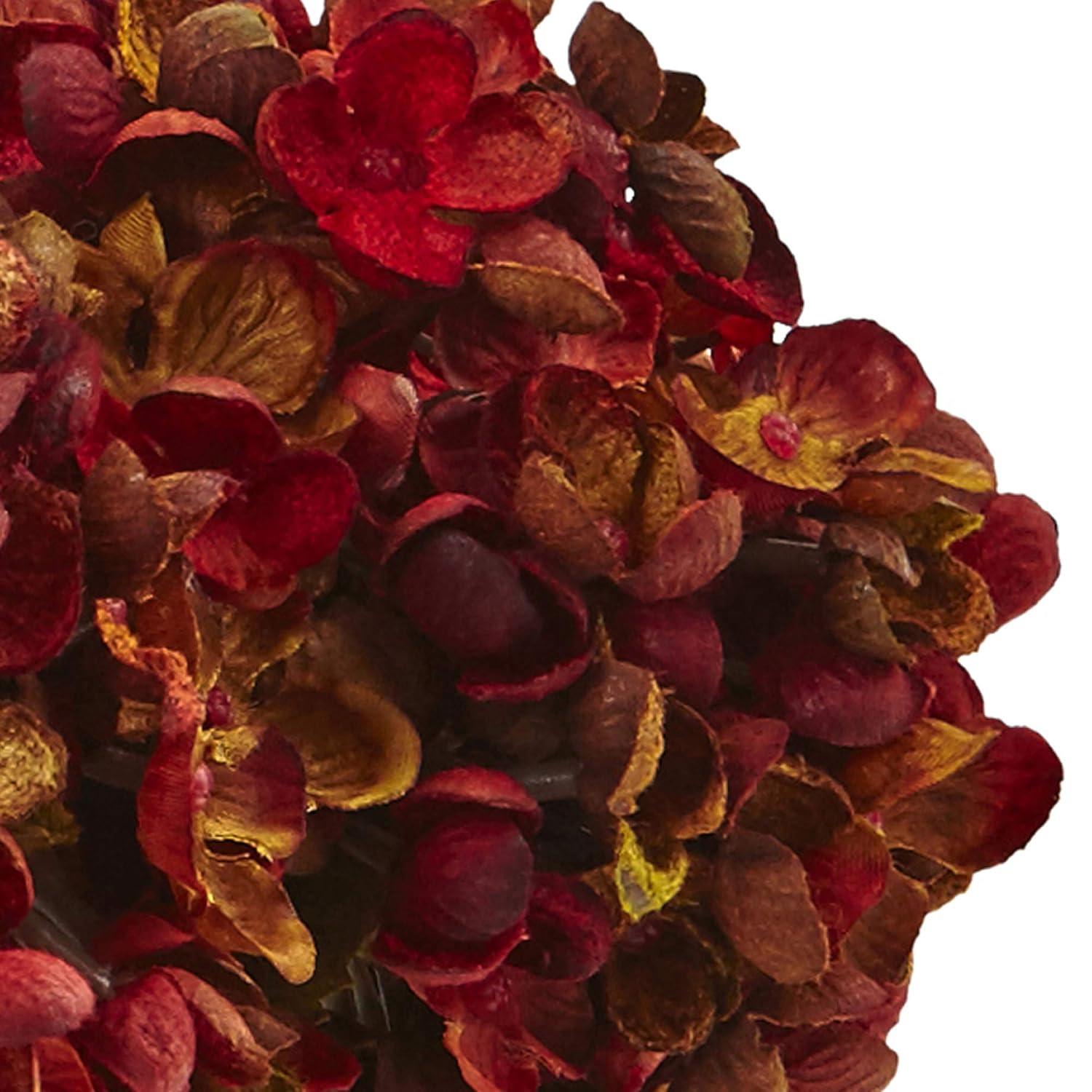 Nearly Natural Floral Decor Hydrangea with Vase Flower Arrangement