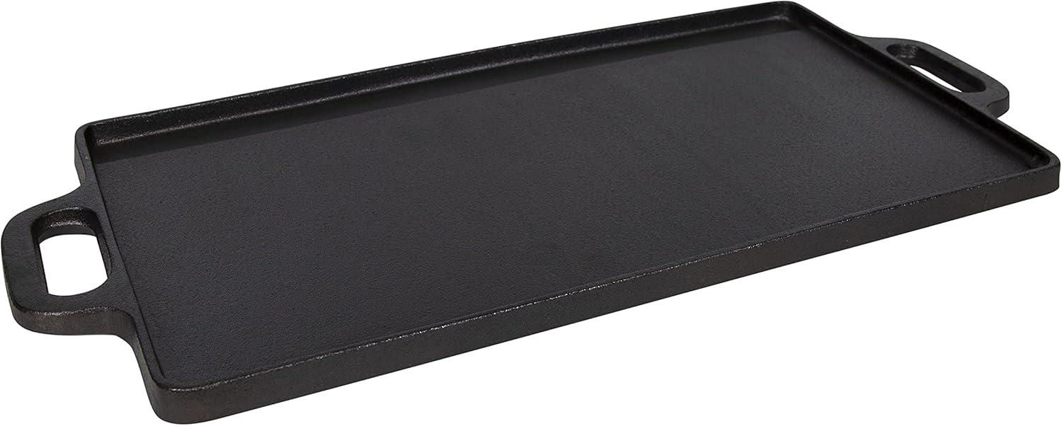 Stansport Pre-Seasoned Cast Iron Griddle with Reversible Cooking Surface