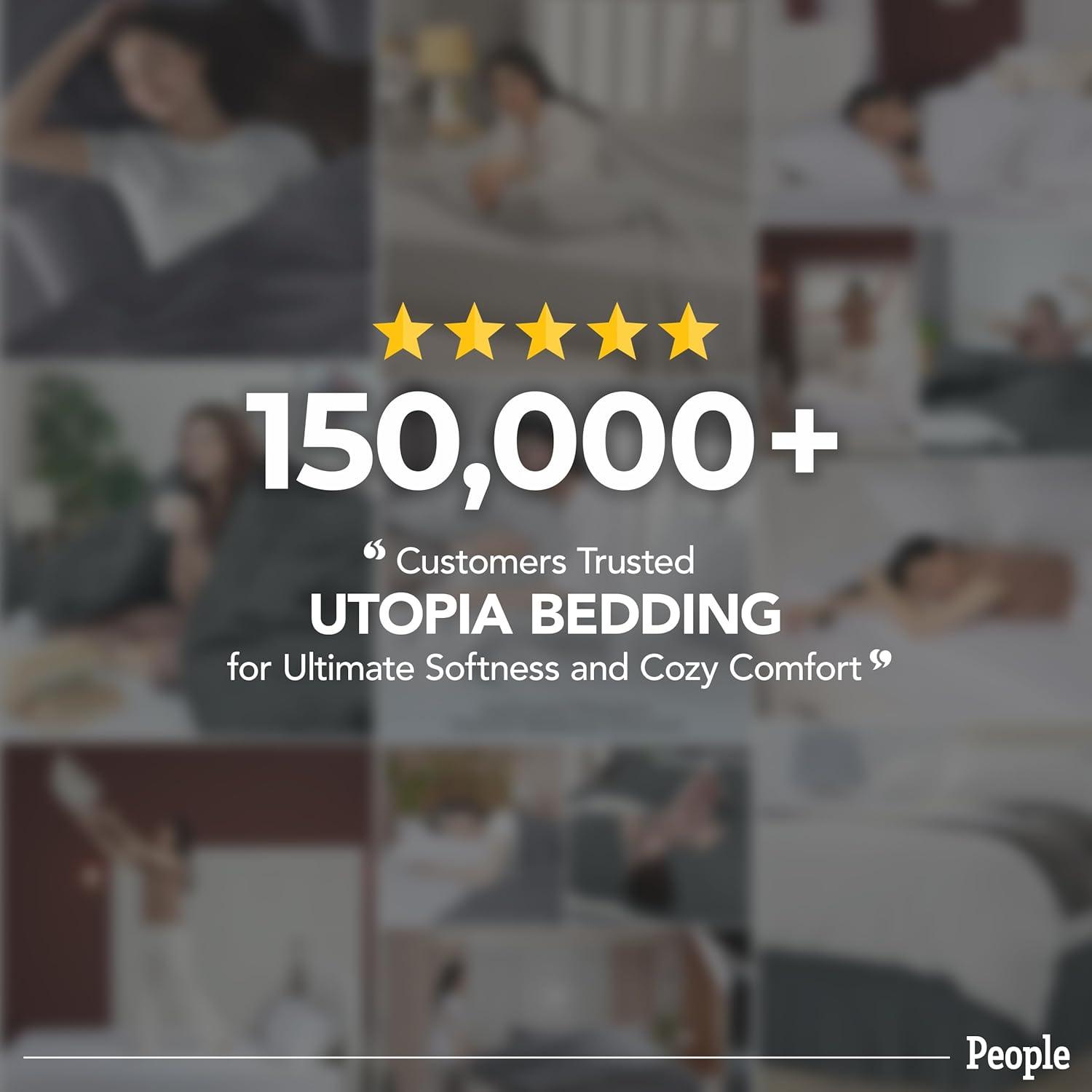 Utopia Bedding Queen Sheet Set – 4 Piece Bed Sheets for Queen Size Bed, Soft and Breathable Microfiber, Includes 1 Fitted Sheet, 1 Flat Sheet and 2 Pillowcases (Sage)