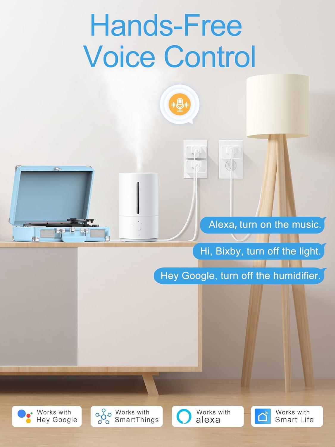 EIGHTREE 5GHz Wi-Fi Smart Plug with Energy Monitoring