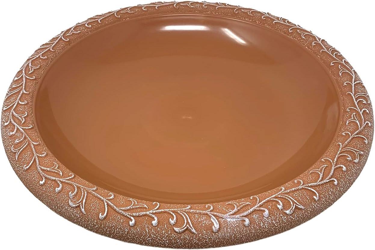 Tierra Garden 19" Dia Fiber Clay Birdbath Top, 5lbs.