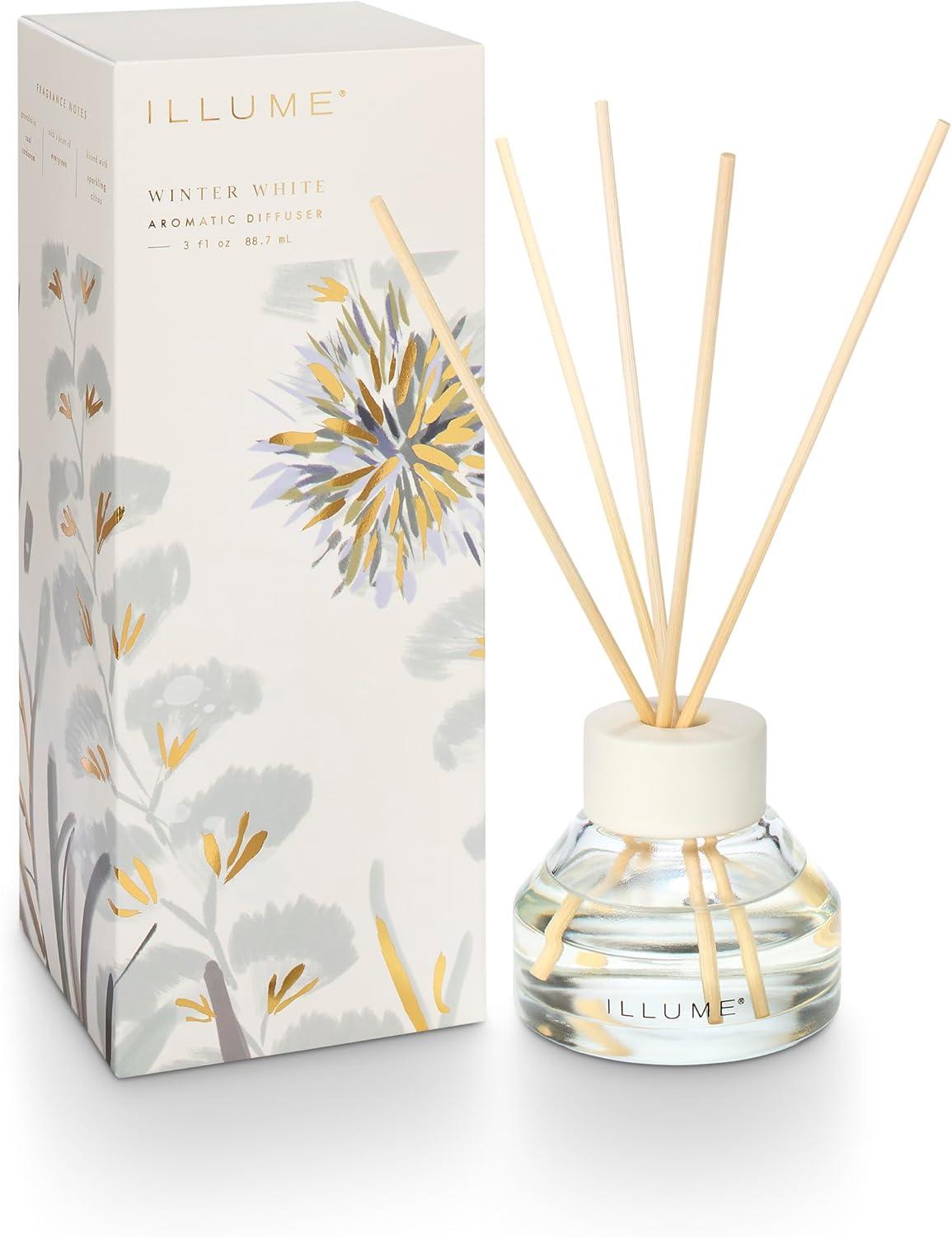 ILLUME Refillable Aromatic Diffuser, Winter White