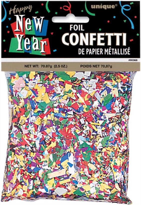 Unique 90368 2.5 oz New Year Foil Confetti