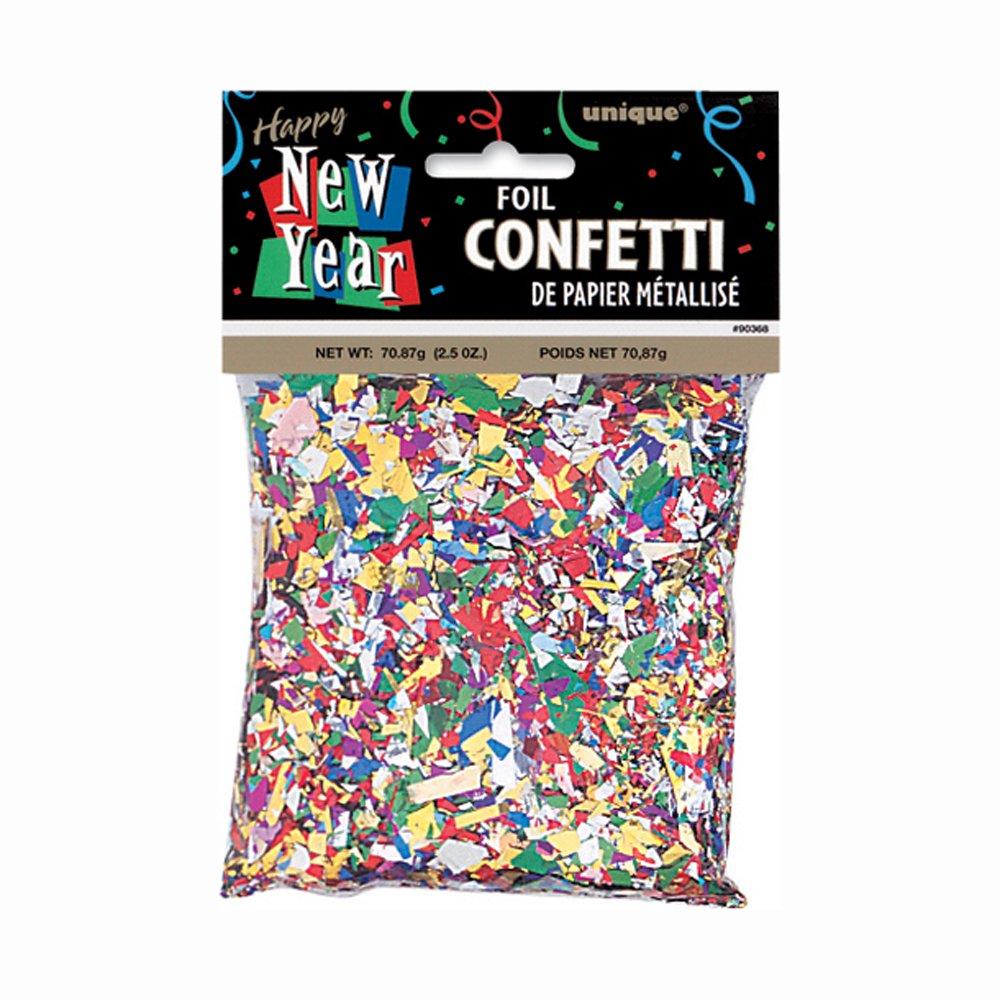Unique 90368 2.5 oz New Year Foil Confetti
