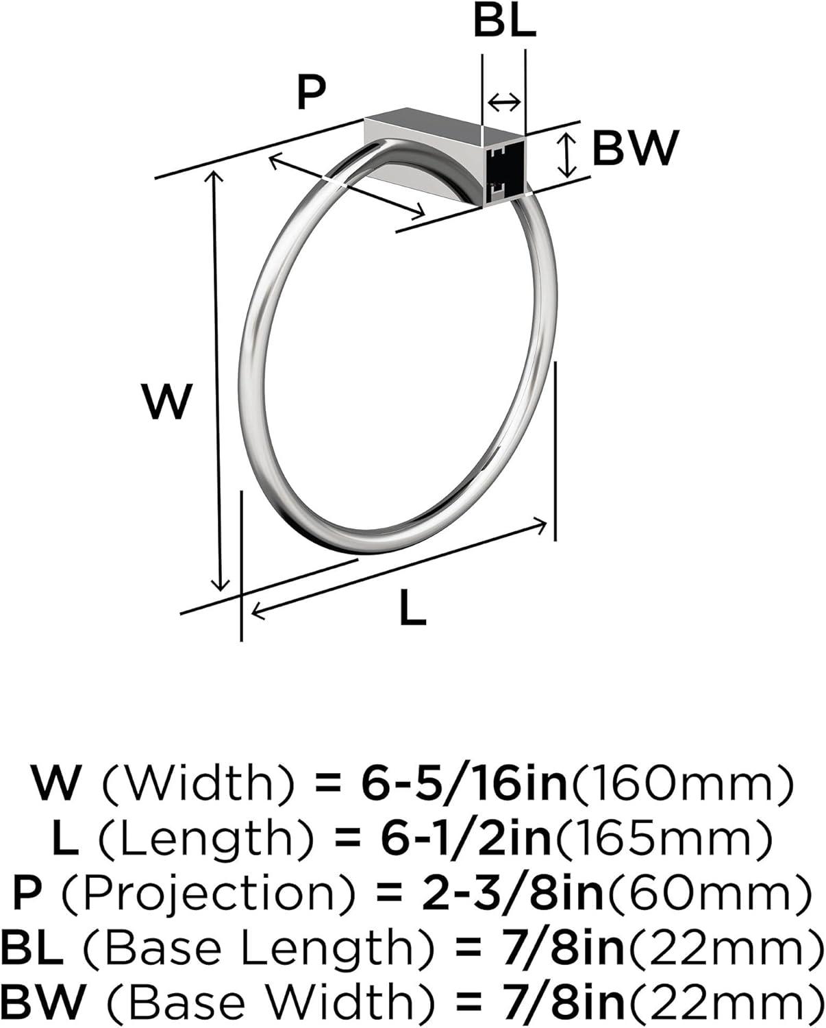 Amerock Monument Wall Mounted Towel Ring