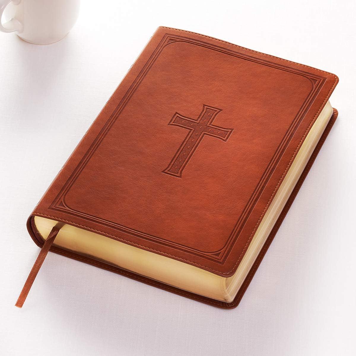 KJV Super Giant Print Lux-Leather Tan - Large Print (Leather Bound)