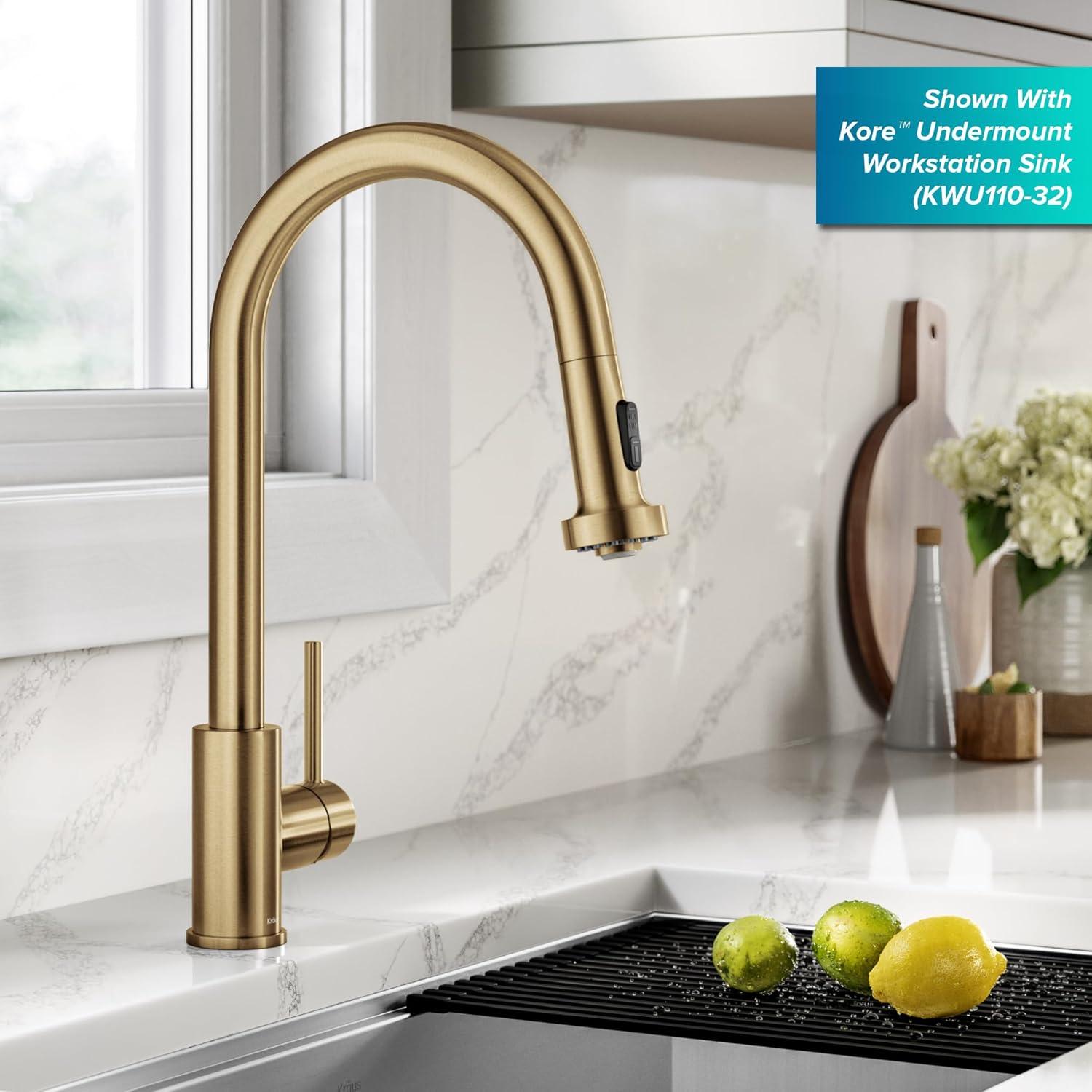 KRAUS Bolden 2-Function Single Handle Pull Down Kitchen Faucet