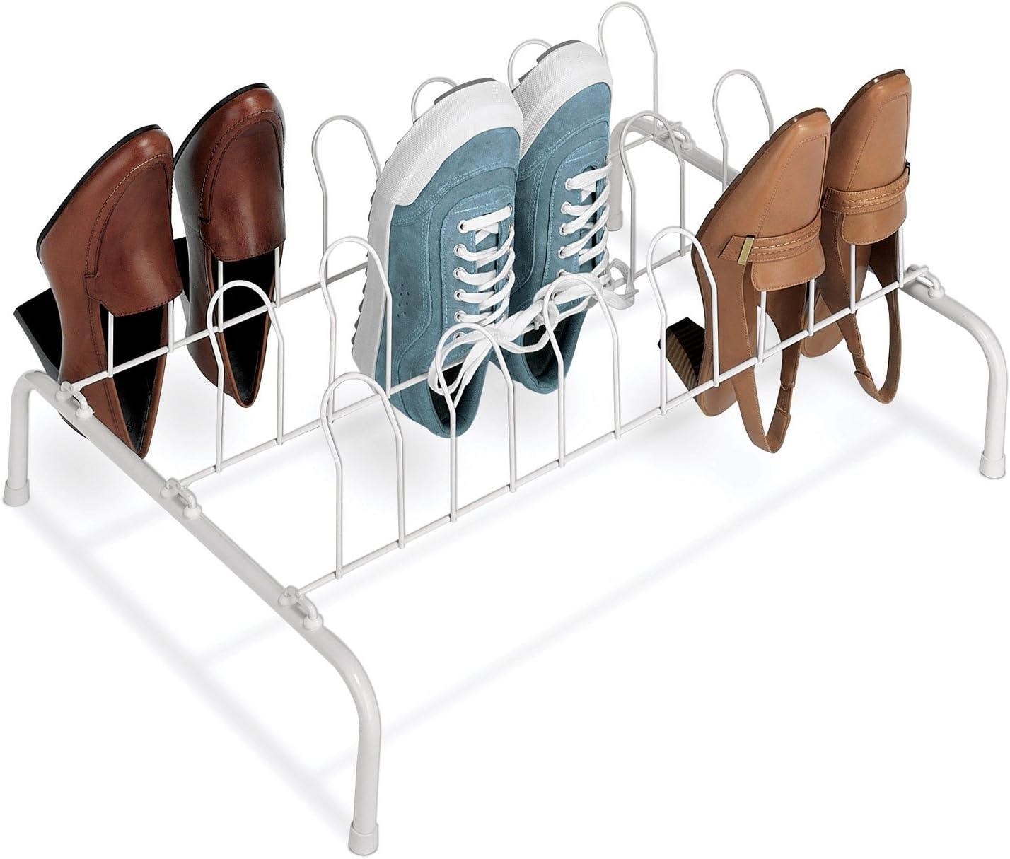 whitmor floor shoe rack-9 pair