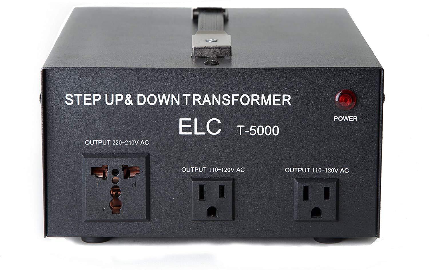 NEW ELC T-5000 5000 Watt Voltage Converter Transformer Step Up/Down (110V/220V)