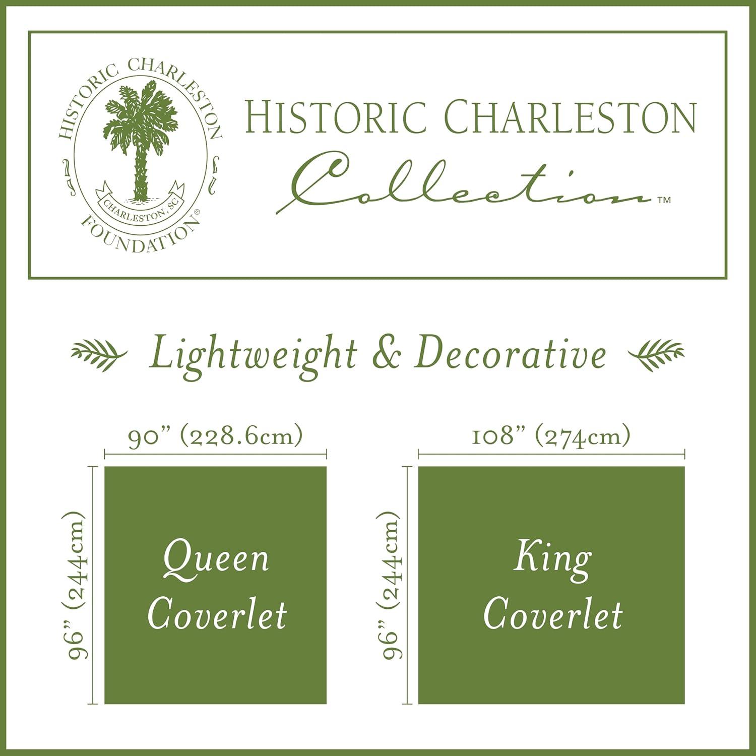 Historic Charleston Charleston Estate Coverlet Floral Bedding,