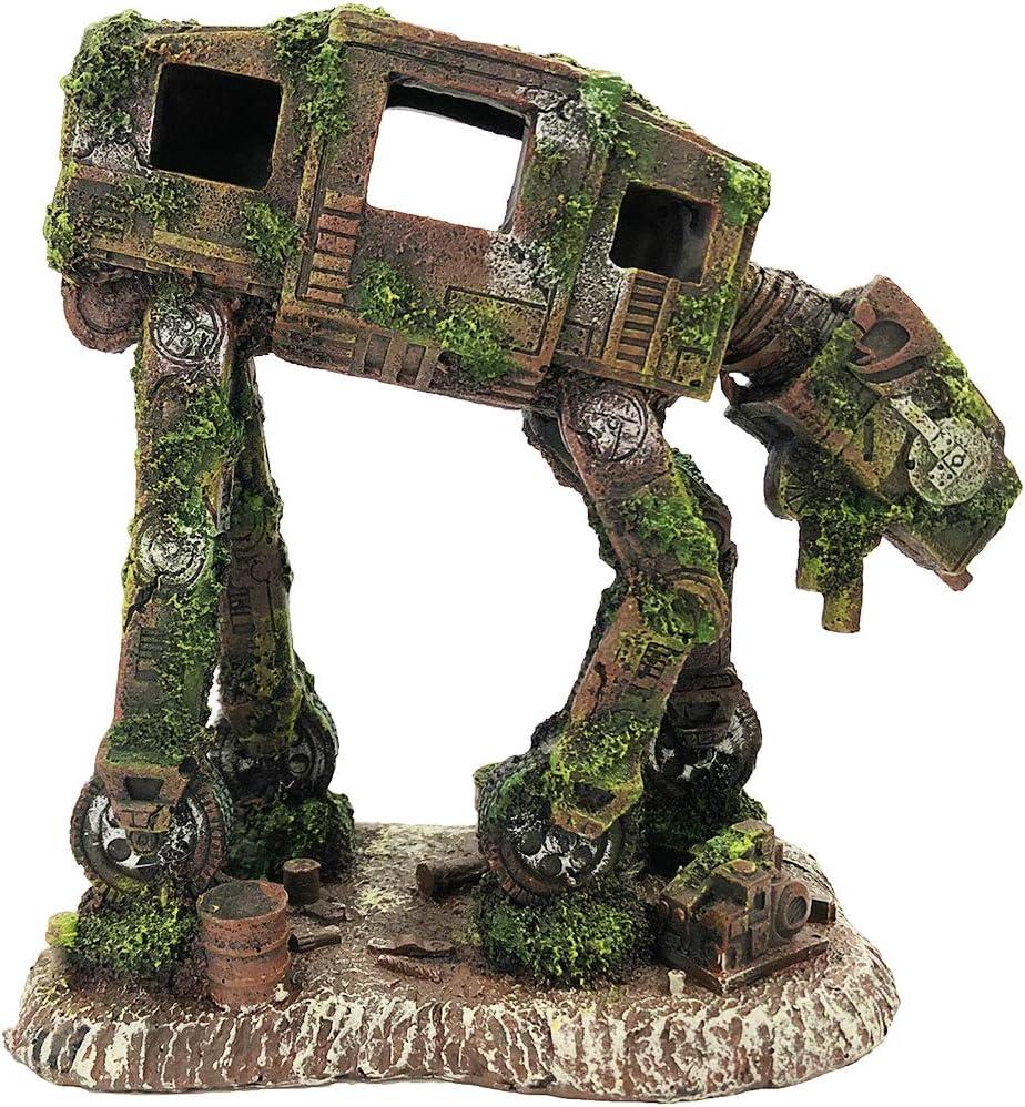 Mossy Imperial Walker Resin Aquarium Ornament