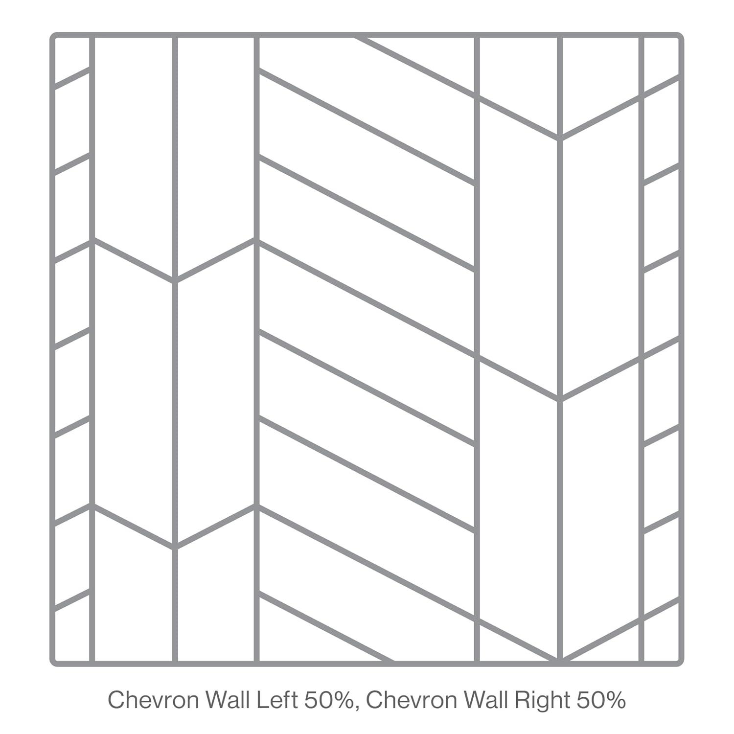 Bedrosians Sorrento Gloss Ceramic Tile 2.5" x 10", Right-Side, Fiore (18-Pack, 3.26 SF)
