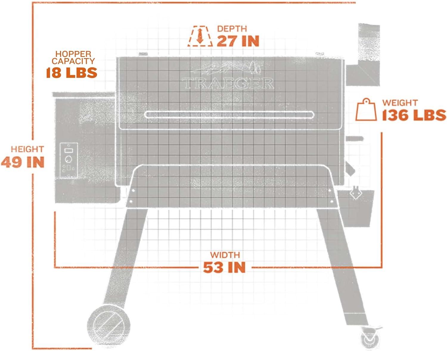 Traeger Pellet Grills Pro 34 Wood Pellet Grill and Smoker - Bronze