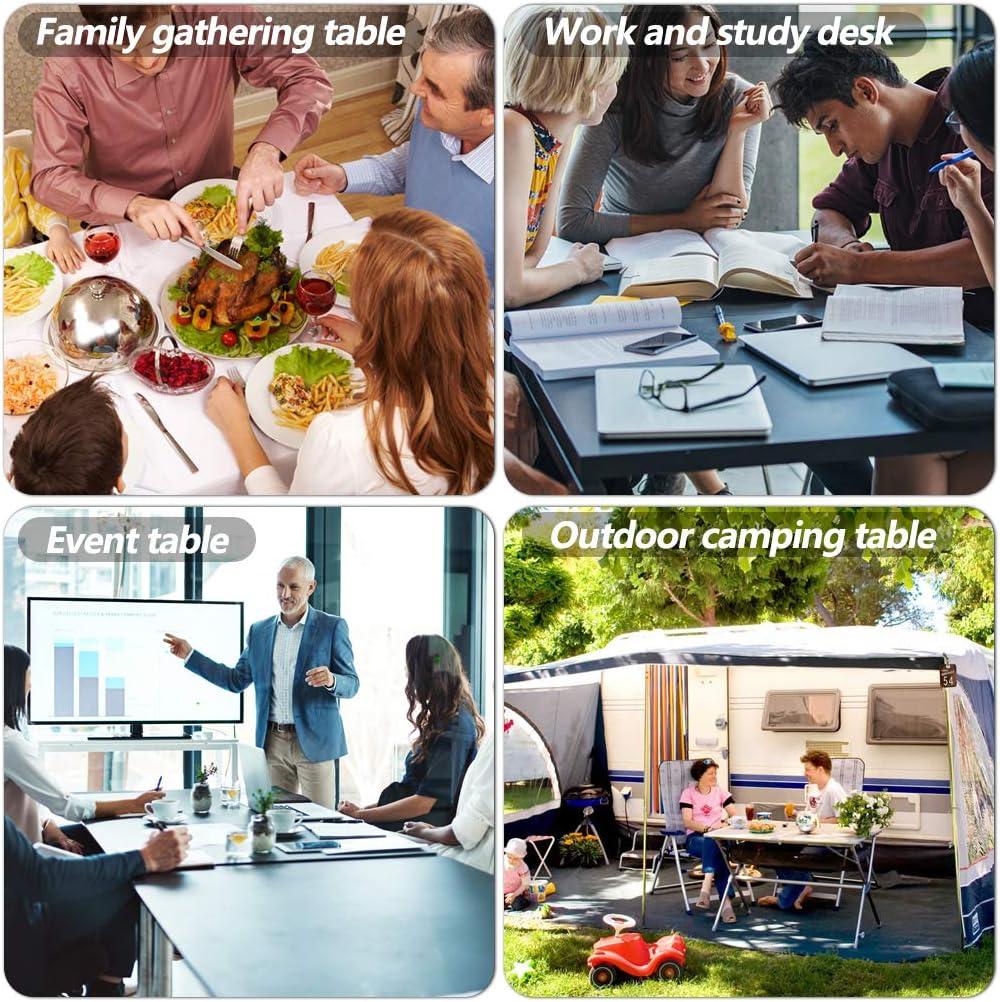 NiamVelo 96 inches Work Lightweight Utility Table, White