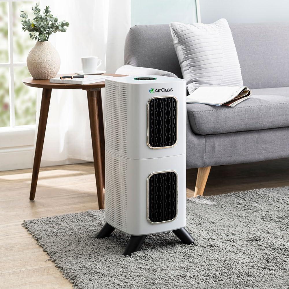 iAdaptAir 2.0 Medium 5-Stage True HEPA Filtration for Viruses, Mold, Dust, Smoke, Pollen & Odors with 2 year Filter Life, Ozone Free Bi-Polar Technology, WiFi Compatible, and up to, 2,650 Sq Ft of Clean Air.