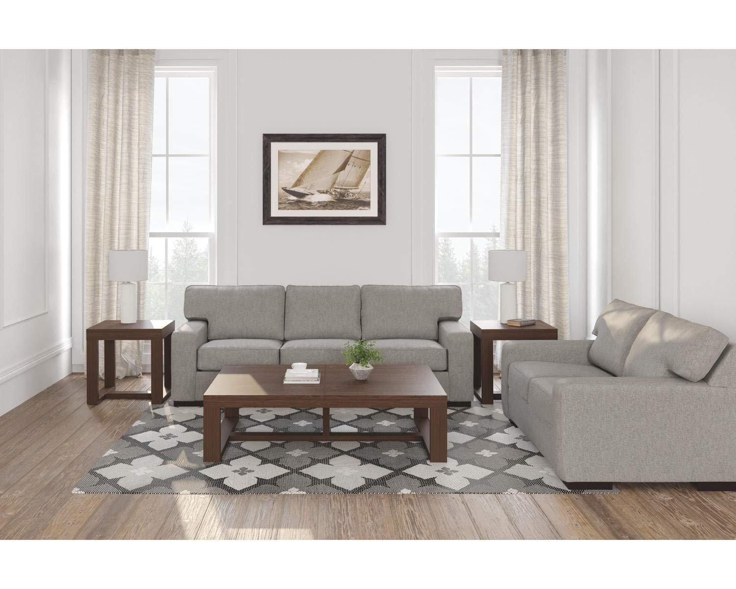 Signature Design by Ashley Contemporary Watson Sofa/Console Table  Dark Brown