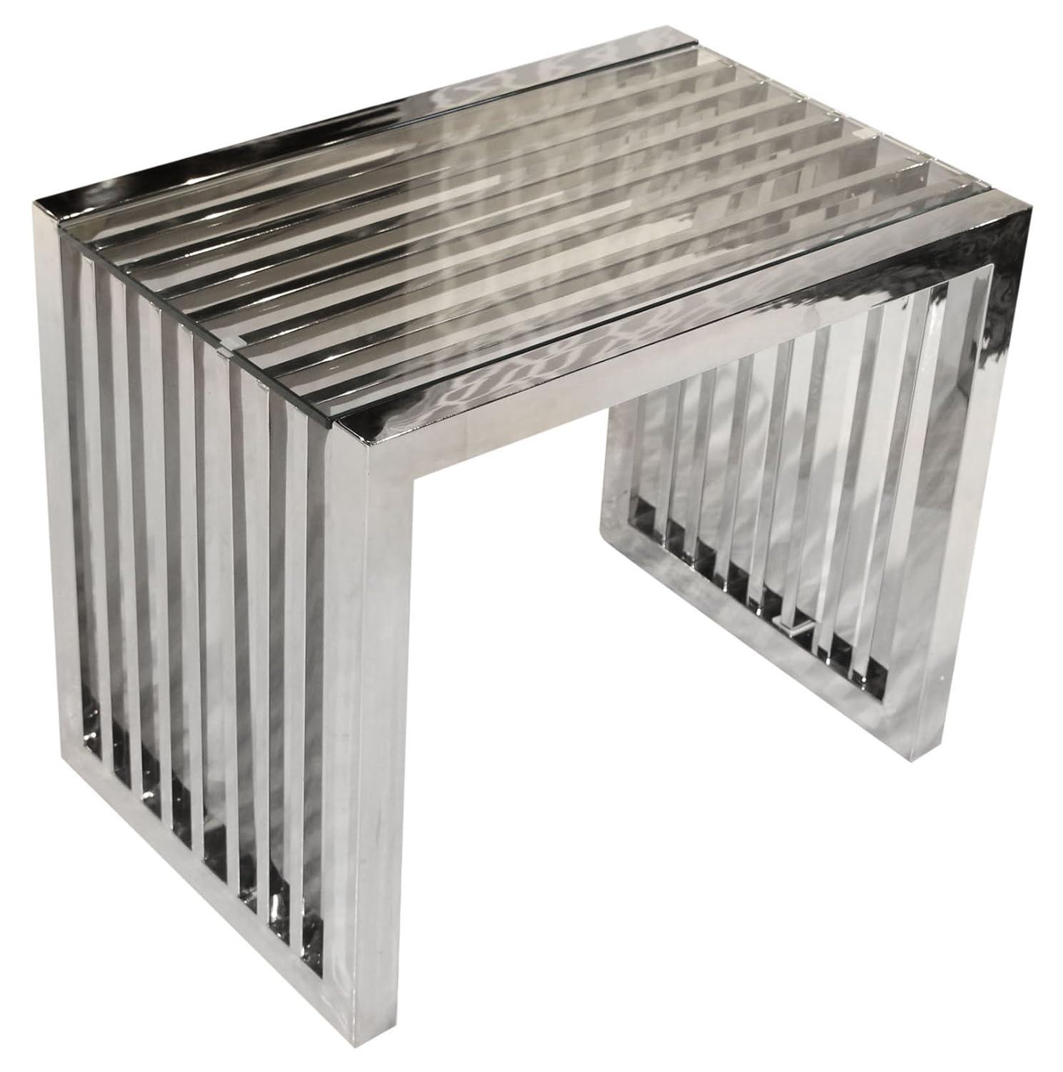 Diamond Sofa Soho Glass Top End Table