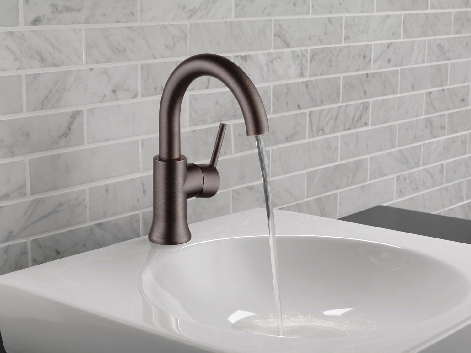 Trinsic Single Hole Bathroom Faucet with Drain Assembly, Single Handle Bathroom Sink Faucet